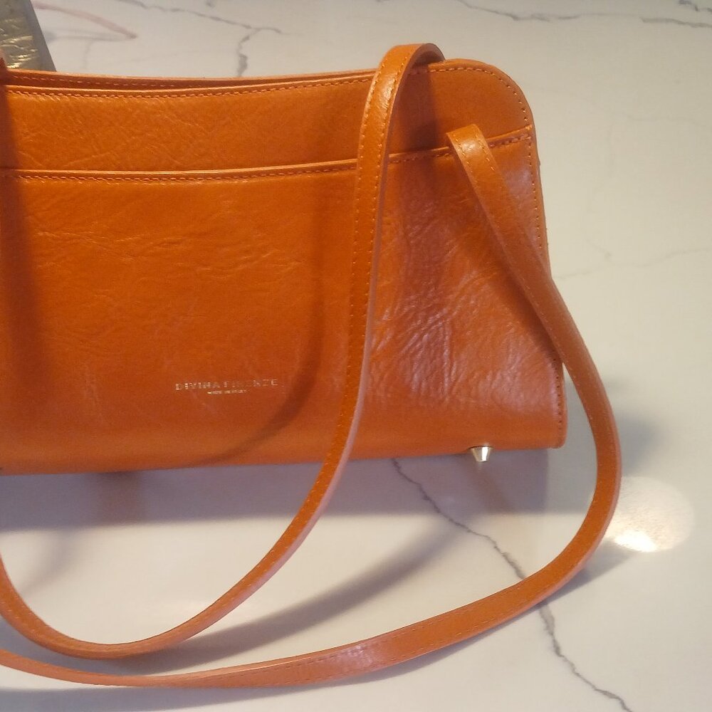Burnt Orange brand new,never used Italian leather shoulder bag